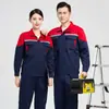 Trajes de Trabajo para Hombres y Mujeres de Colores de Primavera y Otoño Uniformes de Trabajo Reflectantes Resistentes al Desgaste Uniformes de Ingeniería de Propiedad para Reparación de Maquinaria Venta al por Mayor de Impresión