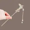 2025 Nuevo Pasador de Pelo con Borla y Mariposa Estilo Chino para Mujer, Pasador de Pelo de Alta Gama Estilo Chino con Borla, Pasador de Pelo, Pasador de Pelo