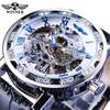 Ganador ganador 614 reloj moda para hombre casual popular diamantes de imitación hueco manual reloj mecánico al por mayor