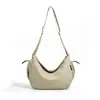 Bolso Cruzado Casual Estilo Coreano Transfronterizo Bolso Dumpling para Mujer Simple Color Sólido Estilo Perezoso Gran Capacidad Bolso de Hombro para Estudiante
