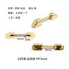 Accesorios de herrajes para bolso hebilla de oreja de martillo base accesorios para maleta caja de regalo asa de puente de arco plano ancho de metal grande