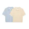 Venta al por mayor 2026 Verano Nuevo Estilo Europeo y Americano Camisa de Punto de Encaje de Manga Corta para Mujer 7330