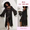 Robe de dormir transparente Feiyun multi-colorido com strass e retalhos felpudos, cardigã longo, vestido sexy para relaxar 1240+872