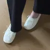 Versión de piel de oveja de los clásicos zapatos retro de ballet tipo abuela para mujer, zapatos planos con cordones de punta redonda, zapatos de ballet cómodos de cuero suave