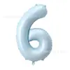 Globos de Foil Número Rosa Bebé de 32 pulgadas Tamaño Mediano Versión Americana Globos Azul Bebé Decoración de Escena para Fiesta de Primer Cumpleaños de Bebé