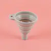 Funil de Silicone, Grau Alimentício, Resistente a Altas Temperaturas, Retrátil, Funil Doméstico para Óleo, Funil para Vinho, Funil para Dispensar Líquidos, Funil Dobrável, Espessado