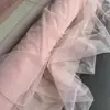 Ajustada à pele, amigável à pele, rosa nude, rosa pasta de feijão, anti-pilling, malha macia, tecido, véu de noiva, cortina, roupa