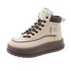[Personalizado] Kt2806 Novo 2024 Outono e Inverno Quente Cano Alto Sapatos Femininos Forrado com Lã Sapatos de Algodão Sola Grossa Forrado com Lã para Aumentar a Altura