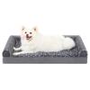 Sofá Pet Removível e Lavável em Forma de U para Fronteira Canil de Veludo Rosa Esponja Almofada para Cães Quatro Estações Cama Quente para Cães Médios e Grandes