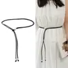 Cinturón de Nuevo Estilo para Mujer, Nueva Cuerda de Cintura Estilo Chino, Decoración Retro, Cadena de Cintura de Moda, Cuerda de Cuero, Cinturón Pequeño de Cuero para Mujer