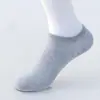5 Pares de Calcetas Invisibles Tipo Barco para Hombre, Calcetines de Algodón Desodorantes y Absorbentes de Sudor, Calcetines Unisex Negros, Blancos y Grises, Versátiles