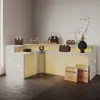 Vitrine branca de fábrica para amostras de cosméticos, display de armazenamento, display luminoso, suporte de exibição Nakajima