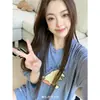 Pijama de Nuevo Estilo para Verano para Mujer, Algodón de Imitación, Estilo Coreano, Pato Fresco, Pato, Delgado, Cuello Redondo, Manga Corta, Pantalones Cortos, Suelto, Traje para el Hogar