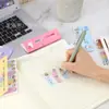 Notas Adhesivas Animales de Dibujos Animados Alineación Pegatinas de Índice Papelería Creativa Linda Bloc de Notas Notas Adhesivas de Alto Valor para Estudiantes