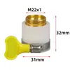Conector universal de 4 puntas con dientes gruesos para tubería de agua de jardín, conector rápido para tubería de ducha, conector para grifo de lavadora