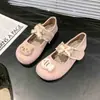 Zapatos Planos Delgados y Fragantes de Boca Ancha Estilo Girly para Mujer Primavera y Verano Nuevos Slip-Ons de Velcro de Suela Plana Estilo Preppy