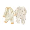 Macacão de Bebê Tipo a Algodão Puro Primavera & Outono Roupão 0-3 Recém-Nascido Roupa de Monge Roupas de Bebê Recém-Nascido para Ar Condicionado