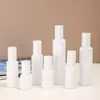 Botella Blanca Personalizada para Loción Bloqueadora de Luz sin Hombros Botella de Relleno Cosmético Botella de Muestra Portátil para Viaje de Agua y Loción En Stock