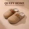 Nuevas Pantuflas de Algodón Impermeables 2026 para Mujer, Invierno Interior Hogar Antiolor Cálidas Antideslizantes de Felpa de Algodón, Se Pueden Usar al Aire Libre