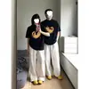 Algodón Puro Peinado Ajustado Atuendos Únicos para Pareja para Hombres y Mujeres, Diseño de Moda de Verano, Camisetas de Manga Corta Súper Populares