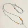 Cordão de Colar com Nó de Transferência Tecido com Fio de Ouro Artesanal Pingente de Jade Fivela de Segurança de Cera de Abelha de Jade Ajustável Flor de Pessegueiro