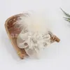 2025 Adorno de Cabeça de Malha Elástica Feito à Mão Corsage de Performance Flor Artificial Flor para Roupa Versátil Exportação Europeia e Americana Cor Completa 858
