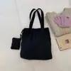 Bolso tote de gran capacidad a la moda para mujer, nuevo de verano 2026, estilo casual artístico perezoso, versión coreana, bolso de tela para hombro/bajo del brazo