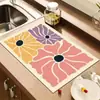 Tapete de secagem de diatomita mais vendido para decoração de mesa em casa, tapete antiderrapante, porta-copos isolante térmico, tapete de mesa popular TEMU, disponível para dropshipping