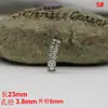 Suministro Directo de Fábrica Xizang Plata Aleación Vintage Hueco Agujero Grande Tubo Curvado Accesorios para Tubos Accesorios para Joyería Hecha a Mano DIY Venta al por Mayor