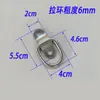 Placa Protectora de Contenedor de Camión Anillo de Arrastre Anillo de Fijación Furgoneta Remolque Compartimento Pequeño Modificado Hebilla de Anillo Horizontal Metabo