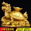 Adorno de Tortuga Dragón Madre e Hijo de Bronce, Tortuga Cabeza de Dragón de Cobre, Tortuga Bagua, Decoración Artesanal para Hogar, Sala de Estar, Oficina