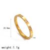 Anillo Liquan de acero inoxidable con incrustaciones de diamantes, estilo europeo y americano, para mujer, moderno, combinable, de alta calidad, con elementos sensoriales, anillo de acero de titanio.