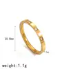 Anillo de Acero Titanio con Incrustaciones de Diamante Estilo Ins Minimalista para Mujer Elegante Todo-partido Anillo de Acero Inoxidable Oro 18k Joyería