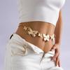 Cadena de cintura de mariposa de alta gama para mujer, todo-partido, joyería sexy para la cintura, moda, cadena corporal decorativa todo-partido para chica popular