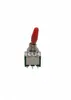 Interruptor de palanca Knx1*2 2*2 de dos posiciones y tres terminales de seis pines con tapa blanca y tapa roja