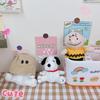Adorable tocado Snoopy Charlie llavero colgante muñeco de máquina de garra muñeco de peluche juguete adornos para mochila al por mayor