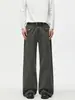 Pantalones de hombre LKTM con puño 26AW Micro-campana Unisex Marca de moda Botón de París Caída Versátiles Pantalones casuales