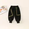 Pantalones de Forro Polar para Bebé Jingqi Gruesos Calientes Pantalones de Chándal Otoño e Invierno Ropa para Exteriores Unisex Pantalones Largos para Niños Pequeños Pantalones Jogger Casuales