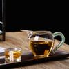 Juego de té de vidrio resistente al calor con forma de taza de cristal de diamante, taza de color grueso, juego de té de mar, accesorios para la ceremonia del té de kung fu