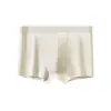 Roupa Íntima Masculina de Modal 100A Virilha Antibacteriana Amiga da Pele Sedosa Boxer Briefs Cor Sólida Shorts Respiráveis Roupa Íntima Masculina para Todas as Estações