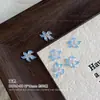 Accesorios para Uñas con Forma de Flor de Lirio de Cristal de Hielo Suave, Flores Populares de Resina de Cinco Pétalos de Colores para Decoración de Uñas DIY