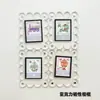 Marco de Fotos Acrílico con Forma de Abanico Transfronterizo con Pantalla Magnética Ondulada para Escritorio para Fotos Conmemorativas, Marco de Fotos Decorativo