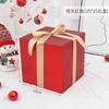 Navidad Venta al por Mayor Decoraciones de Año Nuevo Cajas de Regalo Rojas Adornos Exhibición Arreglo Escena de Ventana de Centro Comercial