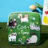 Bolsa de almacenamiento de toallas sanitarias estilo ins para cachorros, bolsa de toalla de dibujos animados para tía, bolsa de almacenamiento de toallas sanitarias con cremallera, corazón de niña