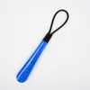 Calzador de Plástico Personalizado, Ayuda para Calzarse sin Agacharse, Tubo de Línea de 30 cm, Calzador Pequeño, Sin Doblarse, Tirador de Zapatos, Calzador con Mango Corto y Cuerda de Cuero
