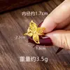 Nuevo Collar de Oro Arena Vietnamita Conjunto de Anillo y Pendientes Huecos de Fénix de Moda Tendencia Nacional para Mujer Joyería de Gama Alta de Yiwu