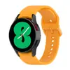 [Estoque Pronto] Adequado para Samsung Galaxy Watch5/4 Pulseira Especial de Silicone Cor Pura 20mm Pulseira de Pulso