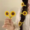 Lindo pasador de girasol para mujer, pinza lateral para flequillo, dulce pasador floral, accesorio para el cabello