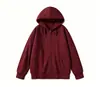 Novos estilos de outono e inverno: cardigã de mistura de algodão sintético, moletom com capuz, cardigã curto, peça de outer wear lisa, casual e versátil
