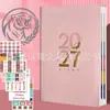 Planificador de Horarios 2027 Libro de Calendario Inglés Transfronterizo Libro de Calendario 2026 Versión Inglesa Calendario Español Portugués
